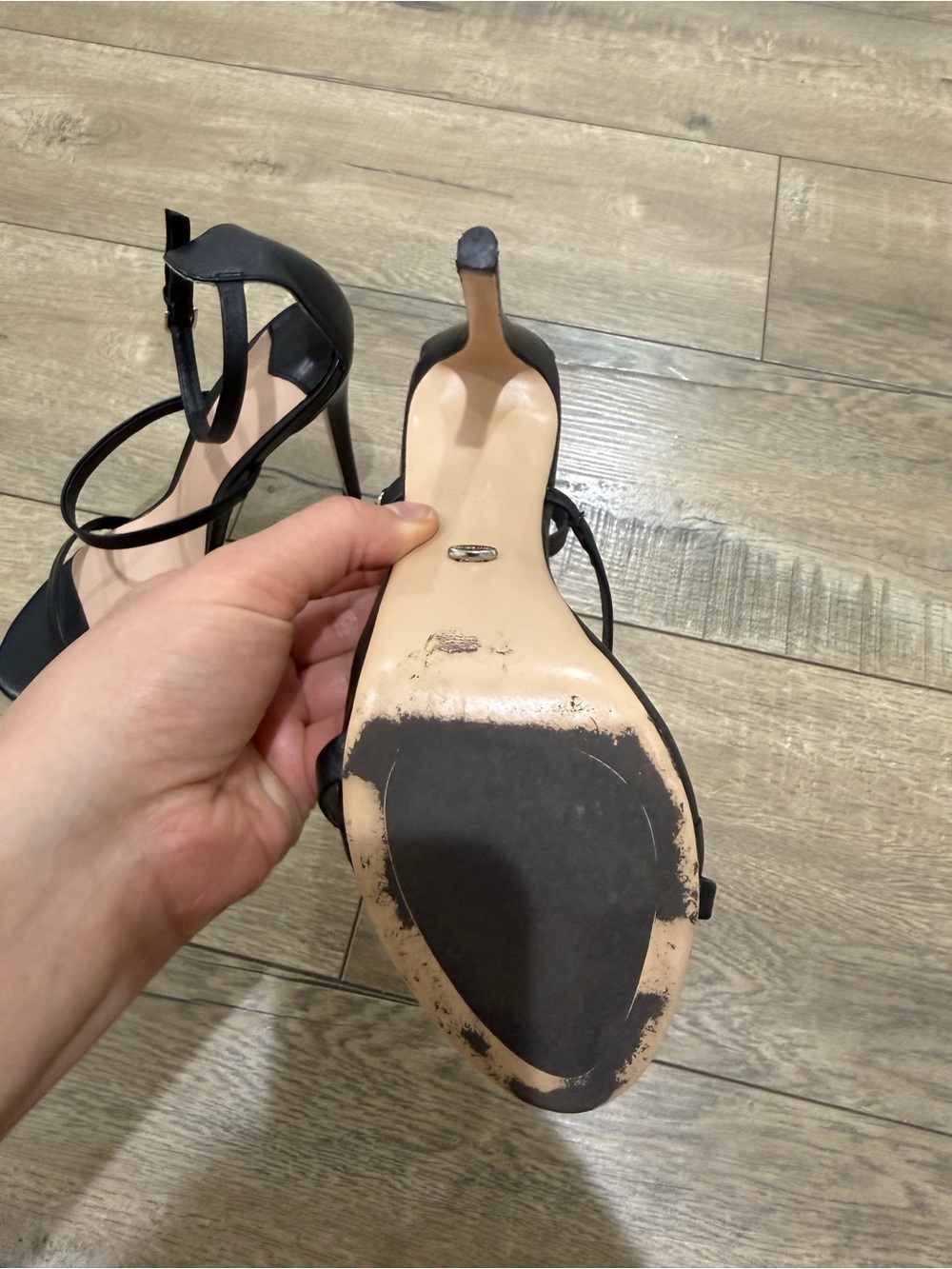 Tony Bianco Black Strappy High Heel Sandals - Picture 8 of 12
